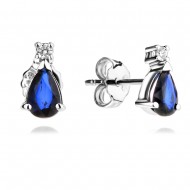 Обеци с Диаманти и Сапфири Nivoda Обеци с Диаманти и Сапфири Nivoda