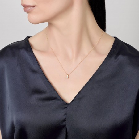 Златно колие с диамант Brilliant Златно колие с диамант Brilliant