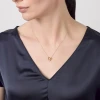 Златно колие с диамант Love