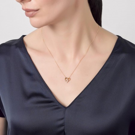 Златно колие с диамант Love Златно колие с диамант Love