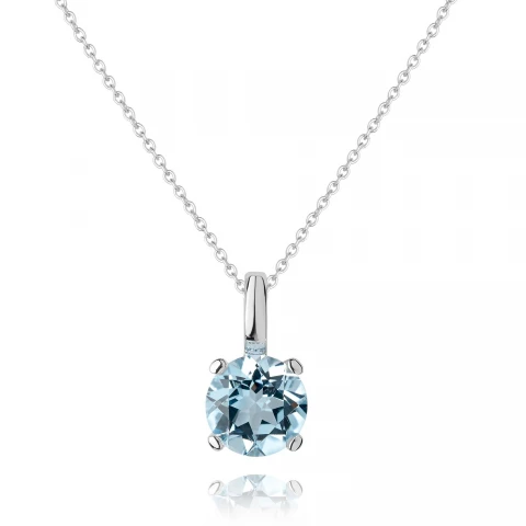 Златно колие Blue Topaz Златно колие Blue Topaz