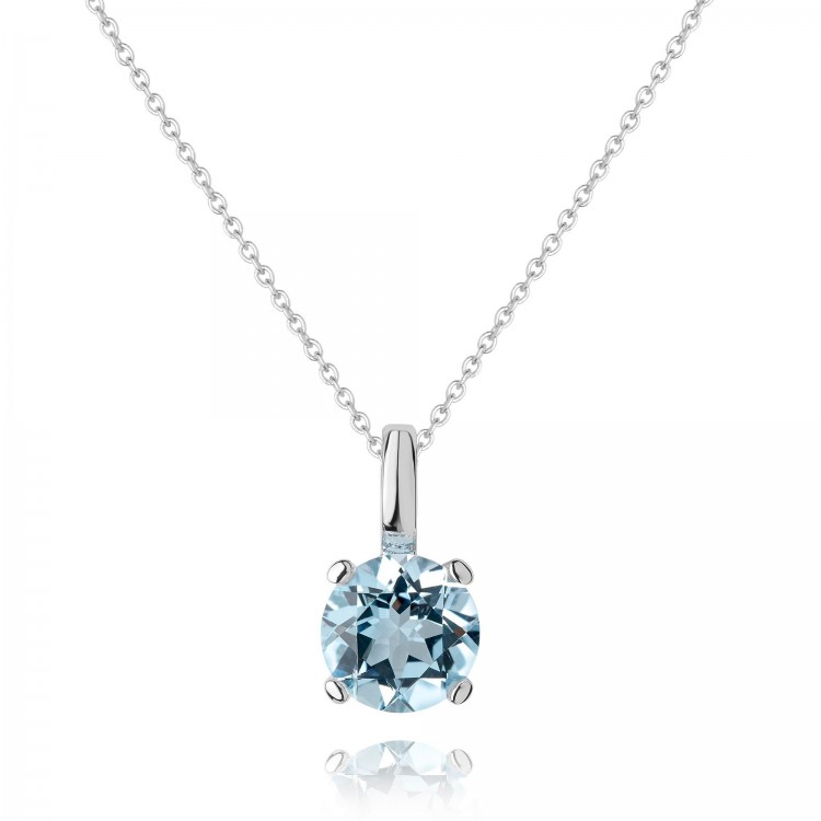 Златно колие Blue Topaz (My First Diamond) Златно колие Blue Topaz - Бижута с диаманти