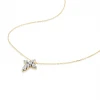 Златно колие с диаманти Diamond Cross