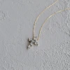 Златно колие с диаманти Diamond Cross
