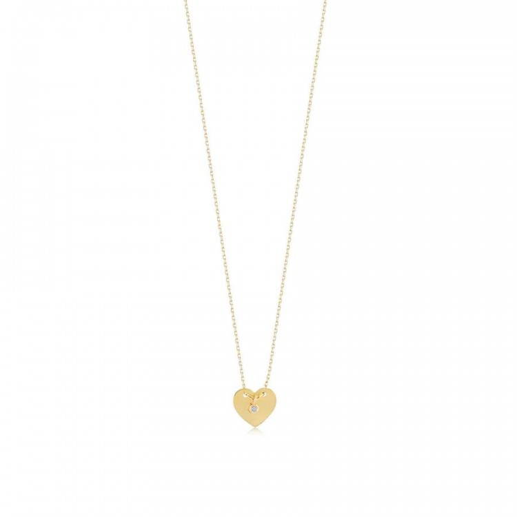 Златно колие с диамант Love on the top (My First Diamond) Златно колие с диамант Love on the top - Бижута с диаманти