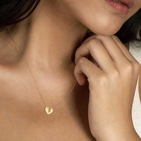 Златно колие с диамант Love on the top Златно колие с диамант Love on the top