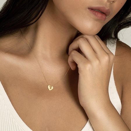 Златно колие с диамант Love on the top