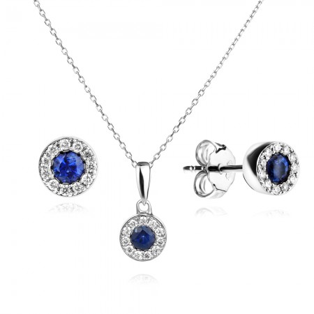 Колие с Диаманти и Сапфир Oria Колие с Диаманти и Сапфир Oria