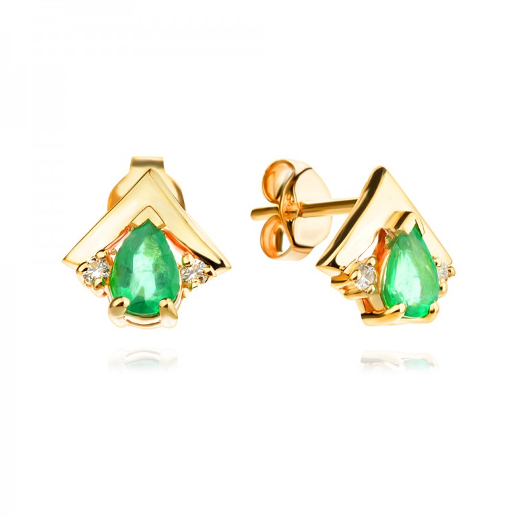 Oбеци с диаманти Emerald - Бижута с диаманти