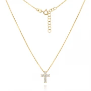 Колие с диаманти Cross of Light