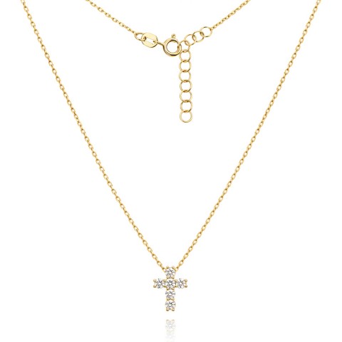 Колие с диаманти Cross of Light