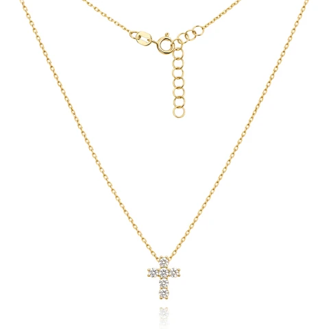 Колие с диаманти Cross of Light