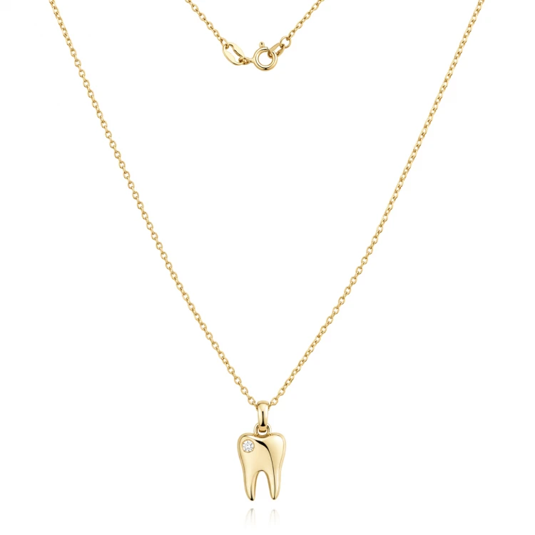 Златно колие с диамант Diamond Smile Златно колие с диамант Diamond Smile
