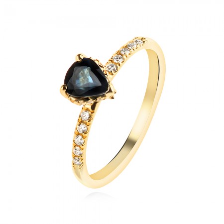 Пръстен С диаманти Midnight Blue 