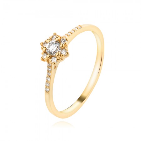 Годежен пръстен с диаманти Evin