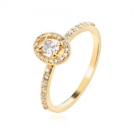 Годежен пръстен с диаманти Aurelia