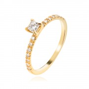 Годежен пръстен с диаманти Elinor