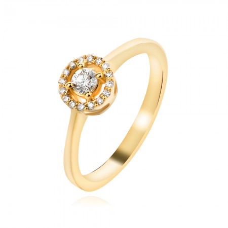 Годежен пръстен с диаманти Zirella