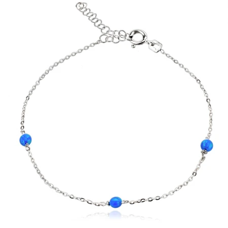 Сребърна гривна Blue Sparkle