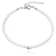 Сребърна гривна Pearl with star Сребърна гривна Pearl with star