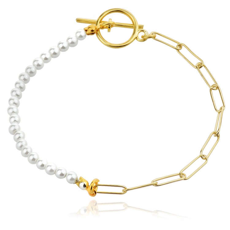 Сребърна гривна Light pink (Дамски Гривни) Сребърна гривна Light pink - Дамски Гривни