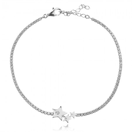 Сребърна гривна Star