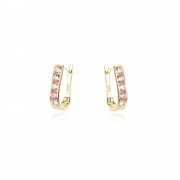 Златни детски обеци Pinky