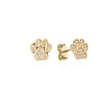 Златни детски обеци Paws Златни детски обеци Paws