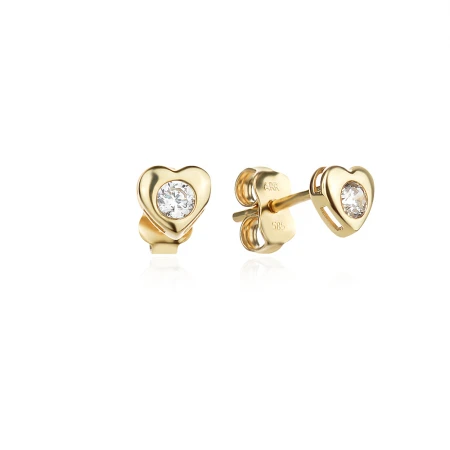 Златни детски обеци Love Златни детски обеци Love