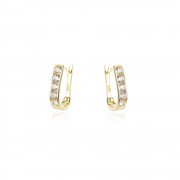 Златни детски обеци Whitey