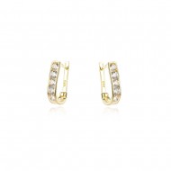 Златни детски обеци Whitey