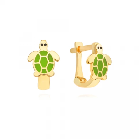 Златни детски обеци Turtle Златни детски обеци Turtle