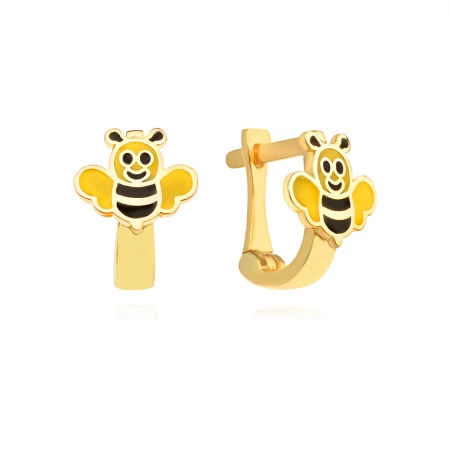Златни детски обеци Bee Златни детски обеци Bee