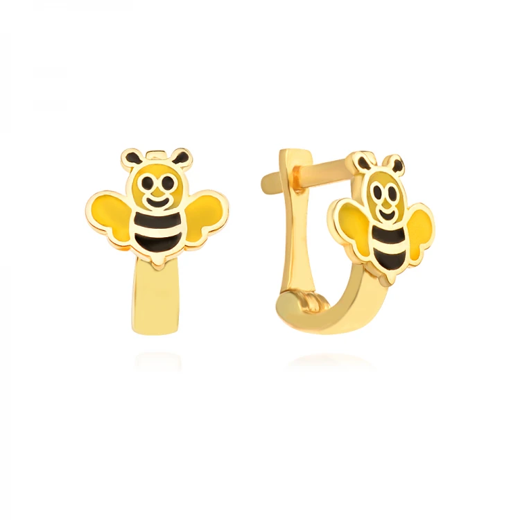 Златни детски обеци Bee Златни детски обеци Bee