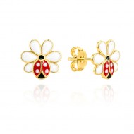 Златни детски обеци Red Ladybird Златни детски обеци Red Ladybird