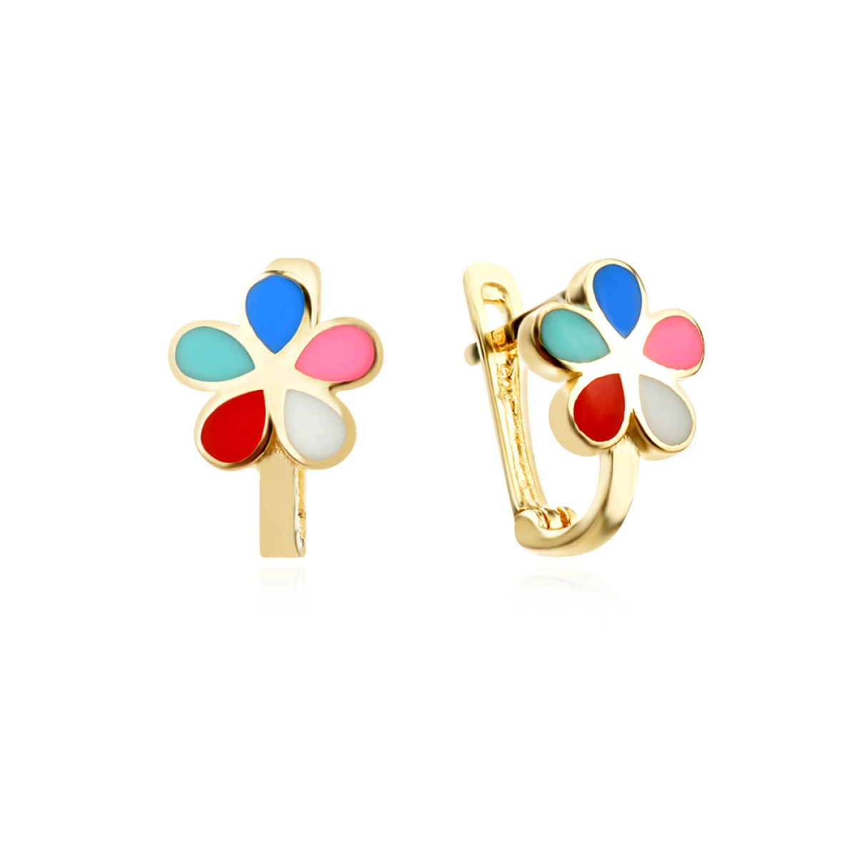 Златни детски обеци Flower Златни детски обеци Flower