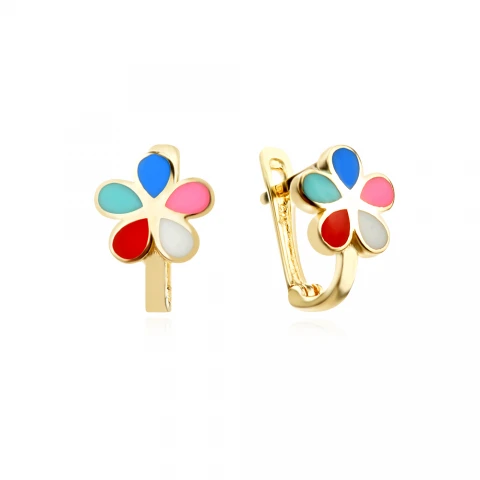 Златни детски обеци Flower Златни детски обеци Flower