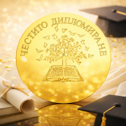 Златна монета за дипломиране и завършване