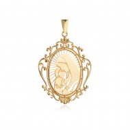 Златен медальон Богородица