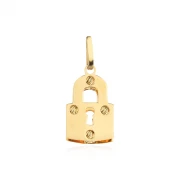 Златен медальон Padlock