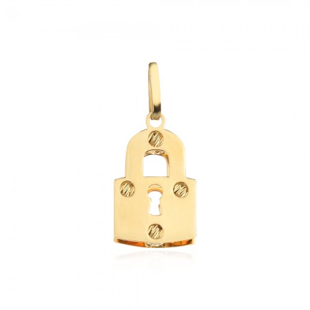 Златен медальон Padlock
