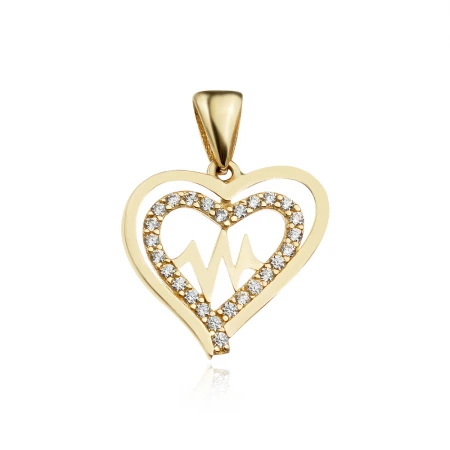 Златен медальон Love Златен медальон Love