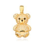 Златен медальон Teddy Bear
