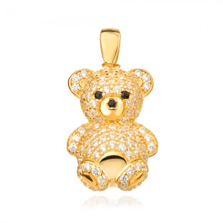 Златен медальон Teddy Bear