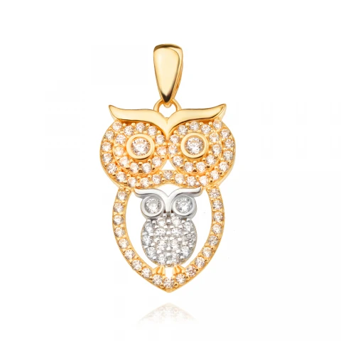 Златен медальон Owl