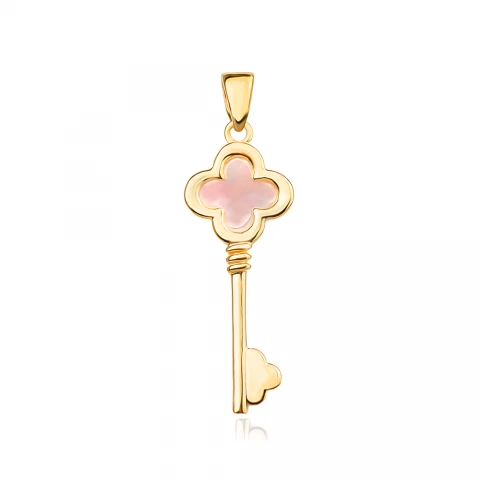 Златен медальон Key Clover