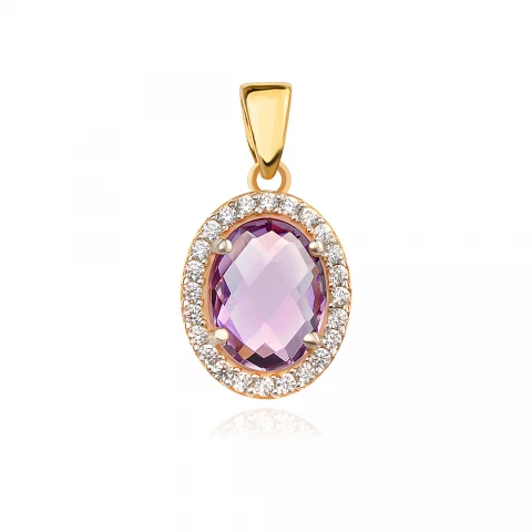 Златен медальон Amethyst