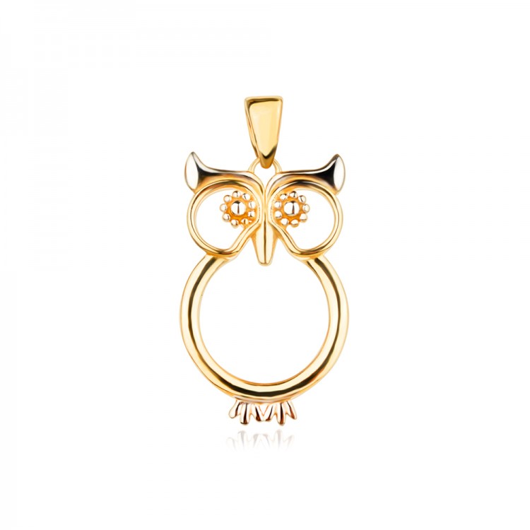 Златен медальон Owl - Медальони