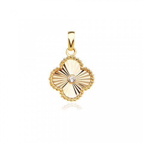 Златен медальон Diamond Clover Златен медальон Diamond Clover