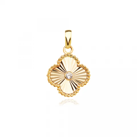 Златен медальон Diamond Clover Златен медальон Diamond Clover